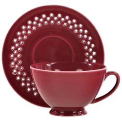 BISETTE FILIŻANKA ZE SPODKIEM 1+1 260ml PINK A