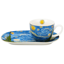STARRY NIGHT FILIŻANKA ZE SPOD 1+1 450ml ŚNIADANIE