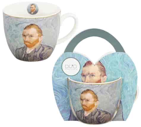 PORTRET VAN GOGHA KUBEK 460ml + OPAK Z RĄCZKĄ