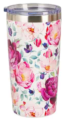 SPRING ROSES WHITE KUBEK PROSTY TERMICZNY 600ml