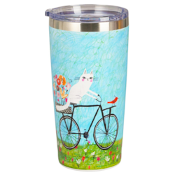 KOCI ŚWIAT ROWER KUBEK PROSTY TERMICZNY 600ml