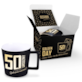 GOLDEN DAY KUBEK 350ml + KARTKA - 50 URODZINY