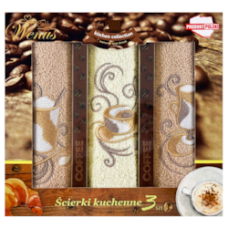 RĘCZNIK KUCHENNY ŚCIERKA HAFT 30x50cm 3szt wzD01