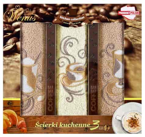 RĘCZNIK KUCHENNY ŚCIERKA HAFT 30x50cm 3szt wzD01