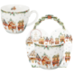 BN CHRISTMAS VILLAGE KUBEK 460ml + OPAK Z RĄCZKĄ