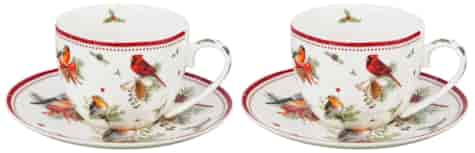 BN BIRDS OF WINTER KOMPLET FILIŻANEK 2+2 270ml