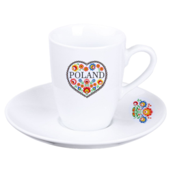 FOLK ESPRESSO FILIŻANKA ZE SPODKIEM 1+1 100ml