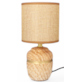 LAMPA NOCNA CERAMICZNA LK02BR BRĄZOWA 26,5cm