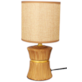 LAMPA NOCNA CERAMICZNA LK15BR BRĄZOWA 26cm