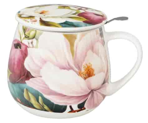MAGNOLIE KUBEK ZAPARZACZ BARYŁKA W PUDEŁKU 430ml
