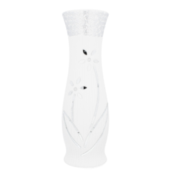 WAZON CERAMICZNY BW45 BIAŁY h-45,5cm