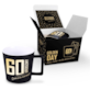 GOLDEN DAY KUBEK 350ml + KARTKA - 60 URODZINY