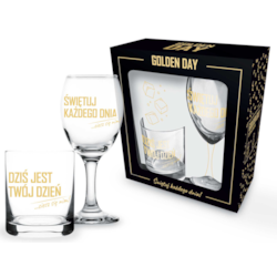 GOLDEN DAY KIELISZEK 220ml SZKLANKA 220ml 2EL - DZ
