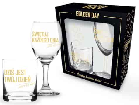 GOLDEN DAY KIELISZEK 220ml SZKLANKA 220ml 2EL - DZ