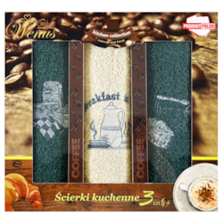 RĘCZNIK KUCHENNY ŚCIERKA HAFT 30x50cm 3szt wzD02