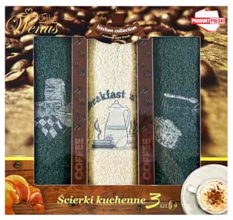 RĘCZNIK KUCHENNY ŚCIERKA HAFT 30x50cm 3szt wzD02