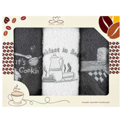 RĘCZNIK KUCHENNY ŚCIERKA HAFT 30x50cm 3szt wzM02
