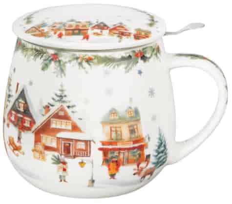 BN CHRISTMAS VILLAGE KUBEK ZAPARZACZ BARYŁKA 430ml