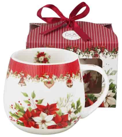 BN CHRISTMAS FLOWER KUBEK BARYŁKA W PUDEŁKU 430ml