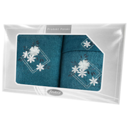 GIFT III KPL RĘCZNIKÓW 3EL SZMARAGDOWY 02