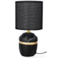 LAMPA NOCNA CERAMICZNA LK02C CZARNA 26,5cm