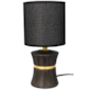 LAMPA NOCNA CERAMICZNA LK15C CZARNA 26cm