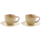 OMBRES BROWN LIGHT KOMPLET FILIŻANEK 2+2 200ml