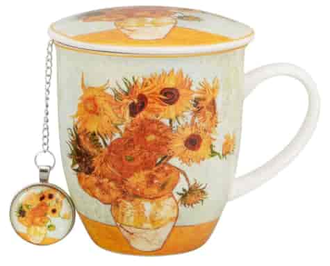 SUNFLOWERS KUBEK ZAPARZACZ ZAWIESZKA 400ml