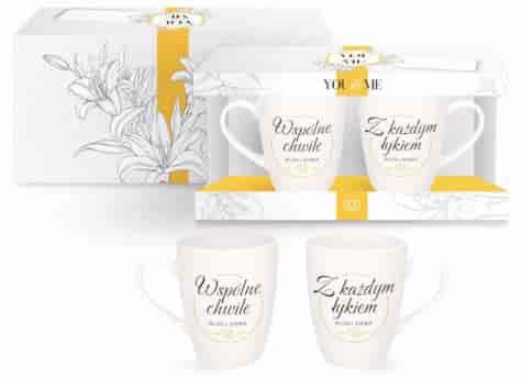 YOU AND ME ŚLUB KUBEK KPL 2EL 300ml WSPÓLNE...