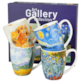 VINCENT VAN GOGH KUBEK KOMPLET 4EL W PUDEŁKU 360ml