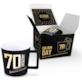 GOLDEN DAY KUBEK 350ml + KARTKA - 70 URODZINY