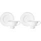 LIZBONA KOMPLET FILIŻANEK 2+2 230ml SILVER