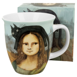 KOCI ŚWIAT MONA LISA KUBEK W PUDEŁKU 650ml