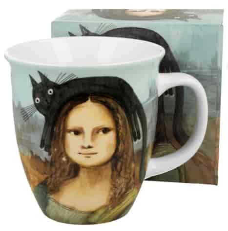 KOCI ŚWIAT MONA LISA KUBEK W PUDEŁKU 650ml