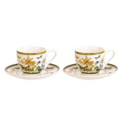 KWIATOWA RAPSODIA ESPRESSO KPL FILIŻANEK 2+2 90ml