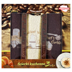 RĘCZNIK KUCHENNY ŚCIERKA HAFT 30x50cm 3szt wzD03