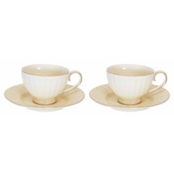 VANESA CREAM KOMPLET FILIŻANEK 2+2 230ml