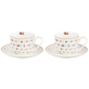 BN ORNAMENT JOY KOMPLET FILIŻANEK 2+2 270ml