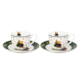 BN TEDDY NOEL ESPRESSO KOMPLET FILIŻANEK 2+2 110ml