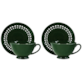 BISETTE LIMITED KOMPLET FILIŻANEK 2+2 260ml GREENB