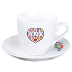 FOLK FILIŻANKA ZE SPODKIEM 1+1 180ml