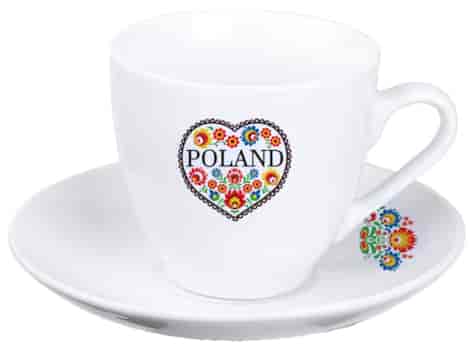 FOLK FILIŻANKA ZE SPODKIEM 1+1 180ml