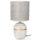 LAMPA NOCNA CERAMICZNA LK02S SZARA 26,5cm