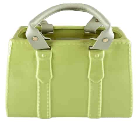 OSŁONKA CERAMICZNA TOREBKA 25x12x16cm GREEN