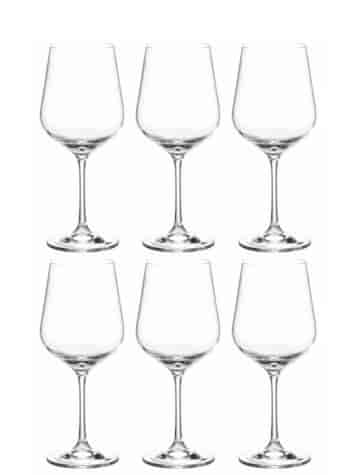 BOHEMIA STRIX KIELISZEK WINO 250 6szt