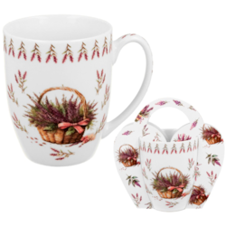 LAWENDA KUBEK 360ml + OPAKOWANIE Z RĄCZKĄ