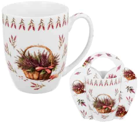 LAWENDA KUBEK 360ml + OPAKOWANIE Z RĄCZKĄ