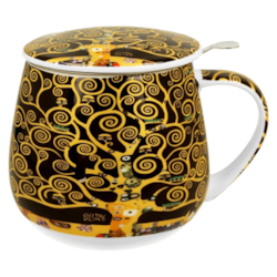 TREE OF LIFE BROWN KUBEK ZAPARZACZ BARYŁKA 430ml