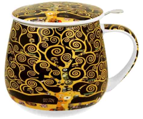 TREE OF LIFE BROWN KUBEK ZAPARZACZ BARYŁKA 430ml