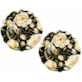 ENGLISH ROSES BLACK TALERZ DESER 19,3cm KPL 2SZT